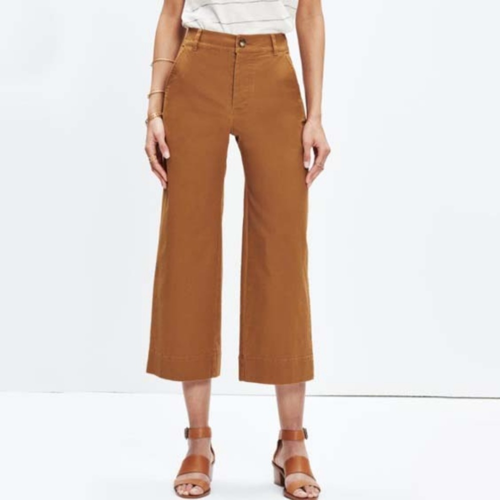 Madewell High Waist Cropped Trouser